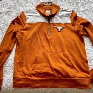 PINK University of Texas Quarter Zip Pullover Jacket